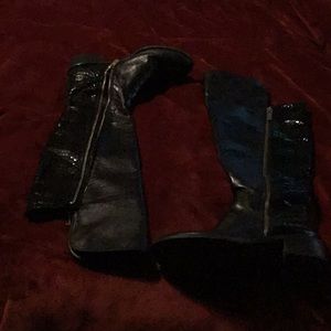 Black Michael Kors Over The Knee Boots